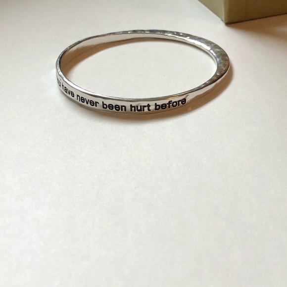 ❗️3/$7 Silver branded bangle - Picture 4 of 4